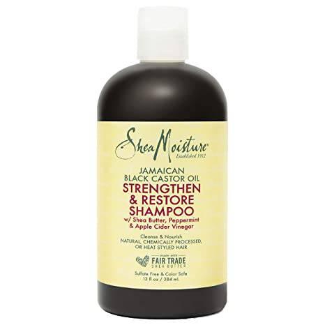 Shea Moisture Jamaican Black Castor Oil Strengthen & Restore Shampoo, 13oz - African Beauty Online