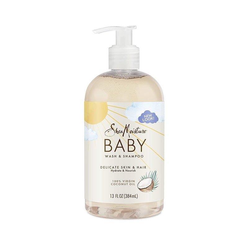 Sheamoisture-Baby-Wash-And-Shampoo-For-Baby-100-Virgin-Coconut-Oil-13-Fl-Oz - African Beauty Online