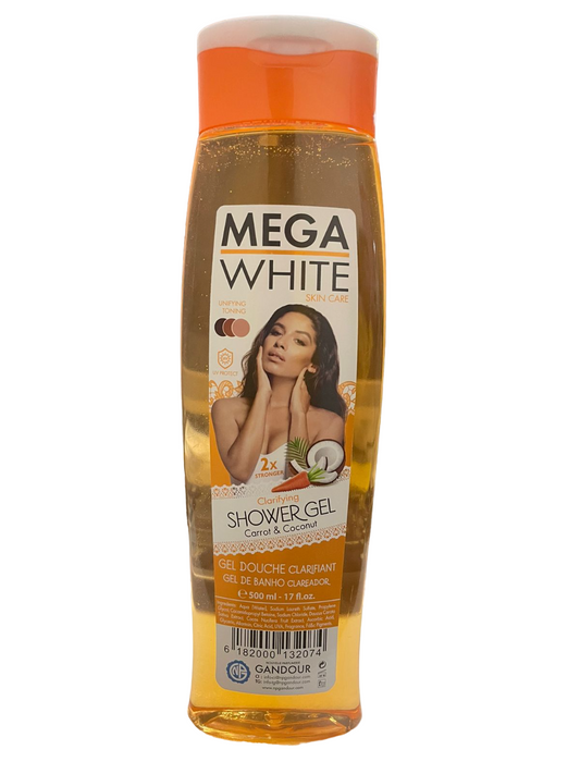 Mega White Carrot & Coconut Shower Gel 17oz