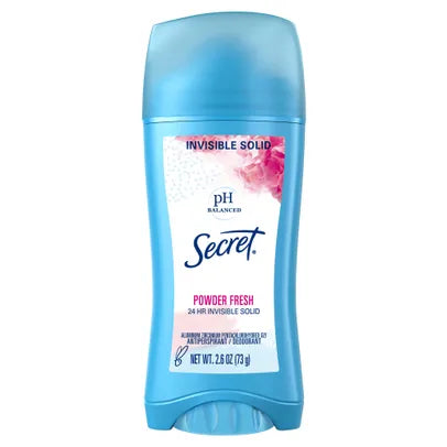 Secret (Powder Fresh) Invisible Solid Deodorant 2.6oz