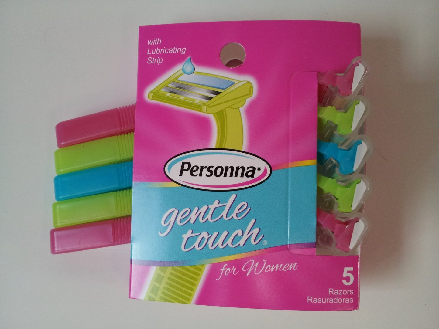 Gentle Touch Razors for Women with Lubricating Strip - 5 Pack