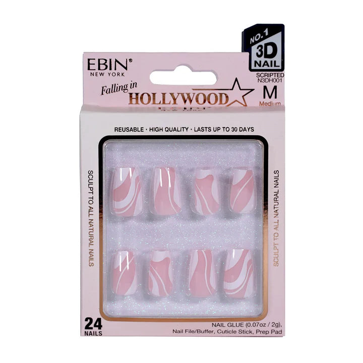 Ebin Hollywood Scripted (M) Natural Nails