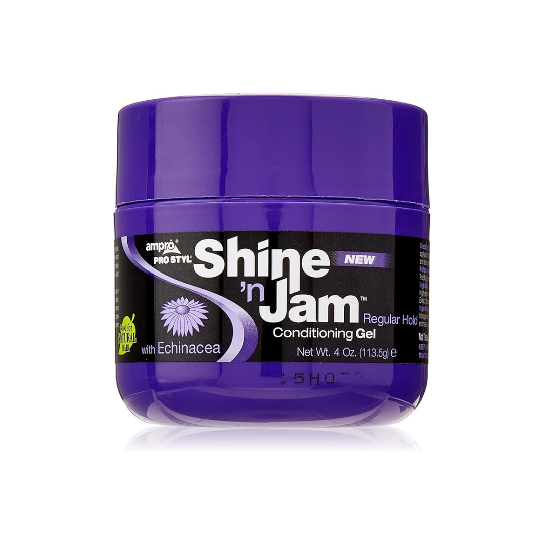 Shine 'n Jam AmPro Gel Regular Hold, 4 Ounce, White, 4oz