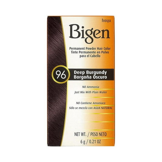 Bigen Permanent Powder Hair Color 96 Deep Burgundy 0.21oz