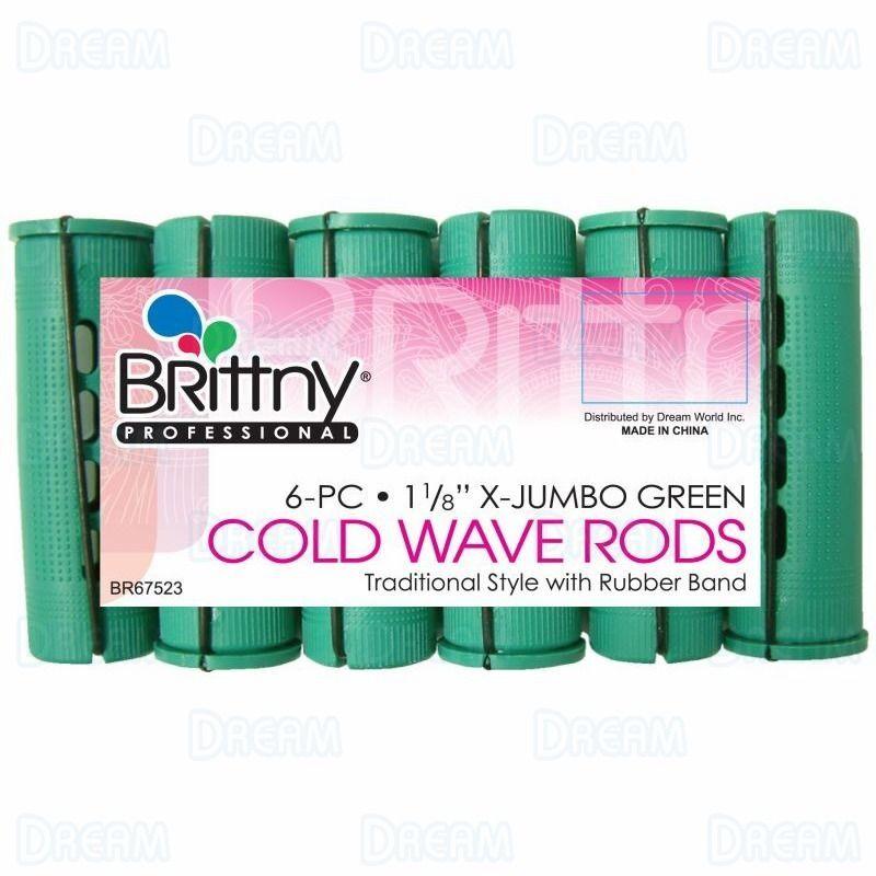 Brittny Cold Wave Rods X-Jumbo - Green - USA Beauty