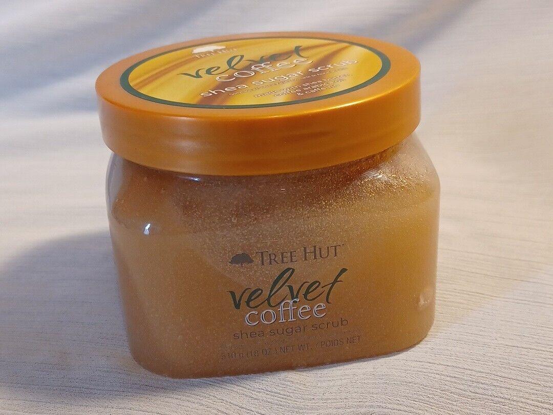 Tree Hut Shea Butter Sugar Exfoliating Body Scrub Velvet Coffee, 18 oz - USA Beauty