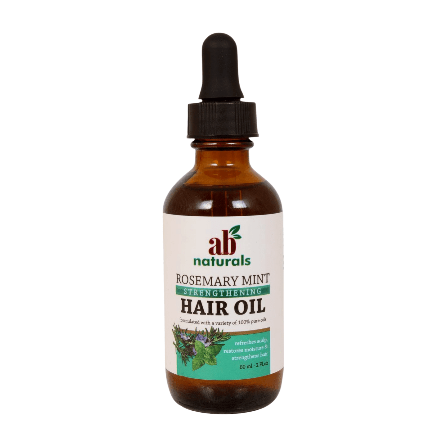 Ab Naturals Rosemary Mint Hair Oil 2 fl.oz (60ml) - African Beauty Online
