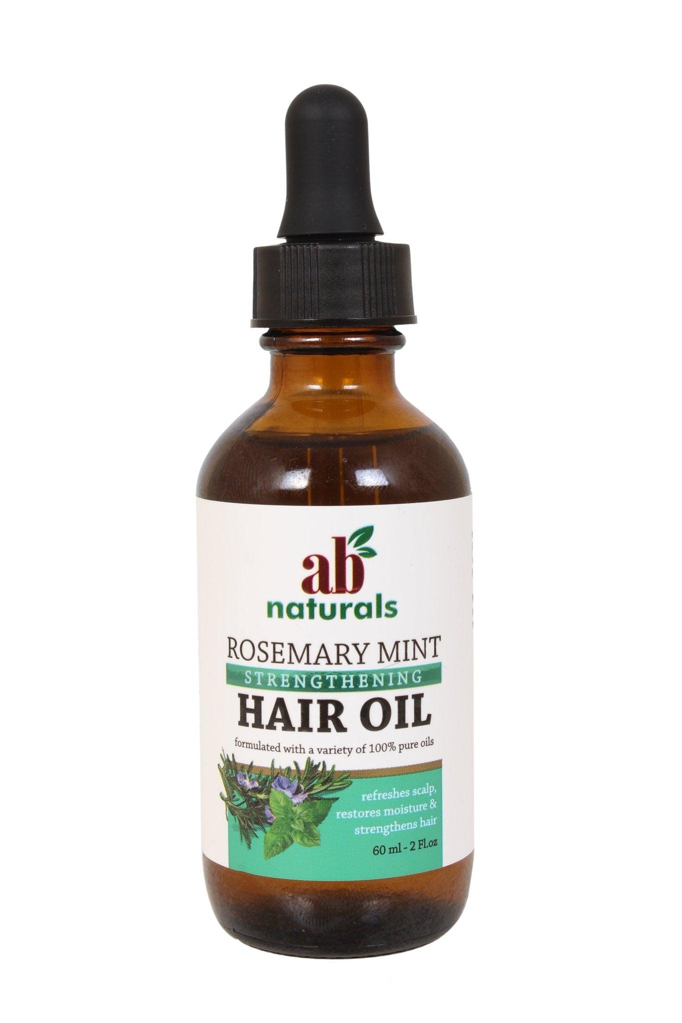 Ab Naturals Rosemary Mint Hair Oil 2 fl.oz (60ml) - African Beauty Online