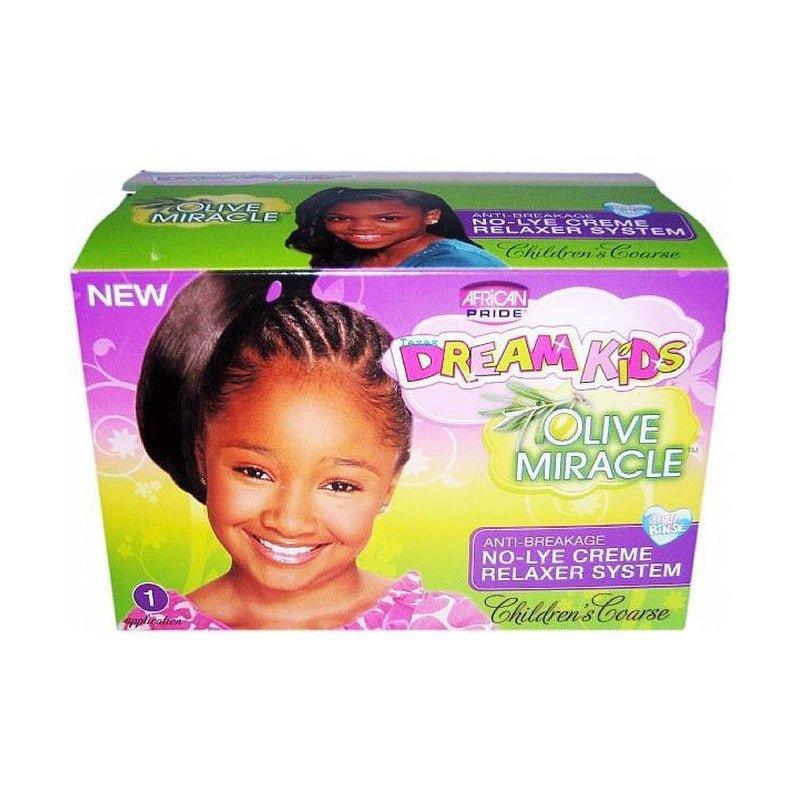 African-Pride-Dream-Kids-Olive-Miracle-Anti-Breakage-Relaxer-System-Coarse - African Beauty Online