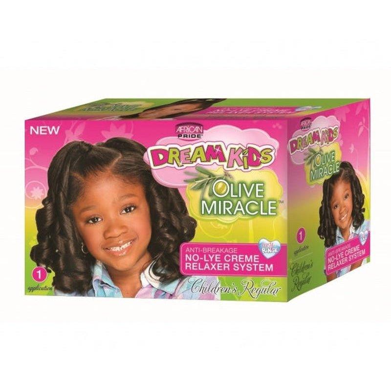 African-Pride-Dream-Kids-Olive-Miracle-Anti-Breakage-Relaxer-System-Regular - African Beauty Online