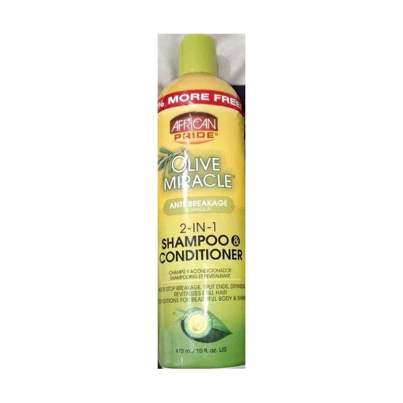 African-Pride-Olive-Miracle-Anti-Breakage-Formula-2-In-1-Shampoo-Conditioner-16Oz-473Ml - African Beauty Online