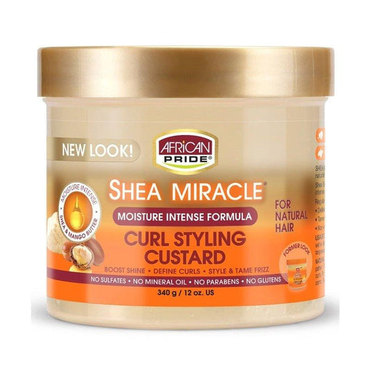 African-Pride-Shea-Butter-Miracle-Curl-Custard-Styling-12-Oz-340G - African Beauty Online