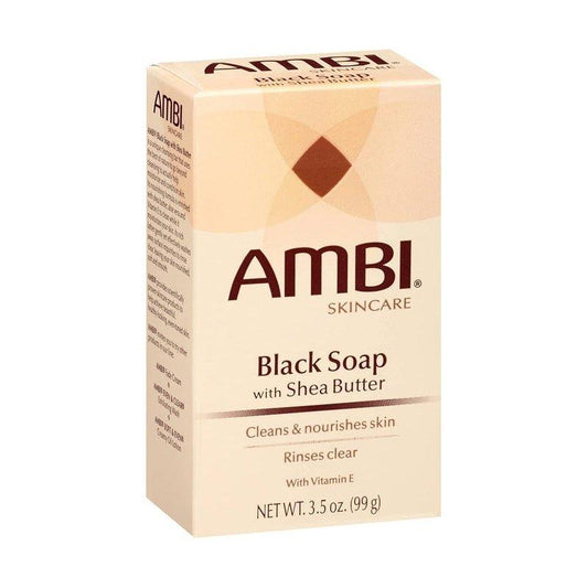 Ambi-Skin-Care-Black-Soap-With-Shea-Butter-3-5Oz - African Beauty Online