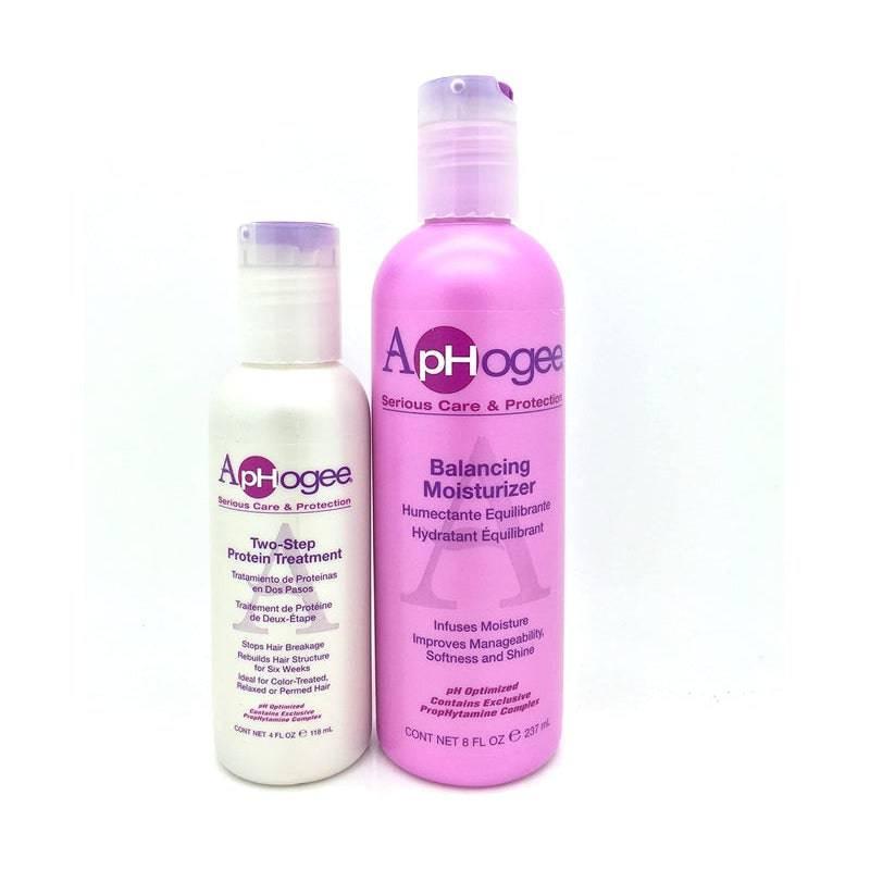 Aphogee-Two-Step-Protein-Treatment-118-Ml-With-Balancing-Moisturizer-237-Ml-Combo - African Beauty Online