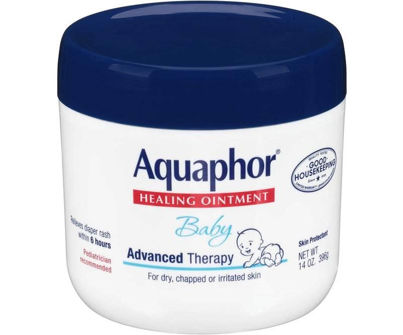 Aquaphor Baby Healing Ointment Advanced Therapy Skin Protectant, Dry Skin and Diaper Rash Ointment, 14 Oz Jar 14 Ounce (Pack of 1) - African Beauty Online