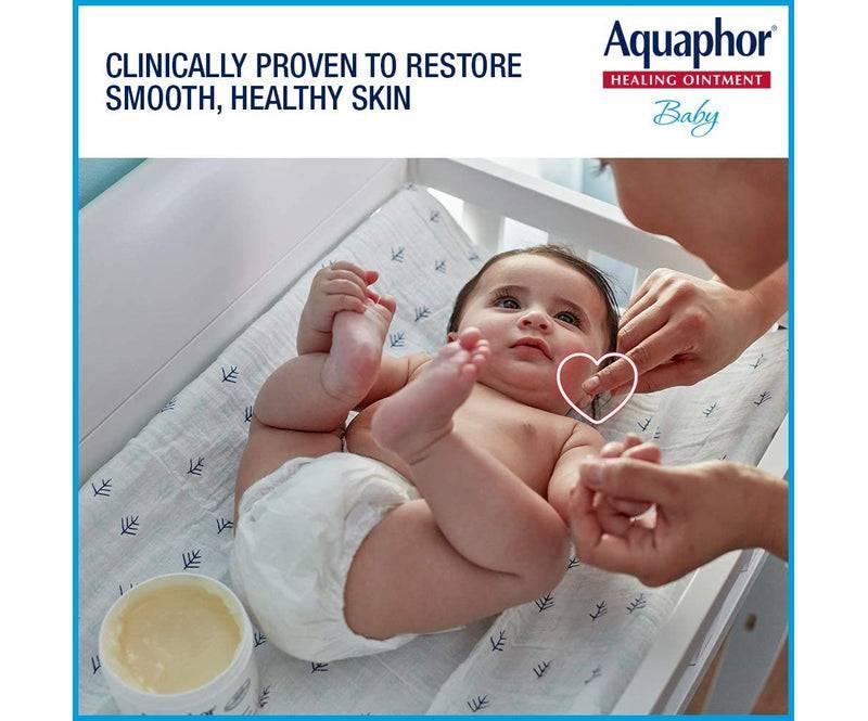 Aquaphor Baby Healing Ointment Advanced Therapy Skin Protectant, Dry Skin and Diaper Rash Ointment, 14 Oz Jar 14 Ounce (Pack of 1) - African Beauty Online