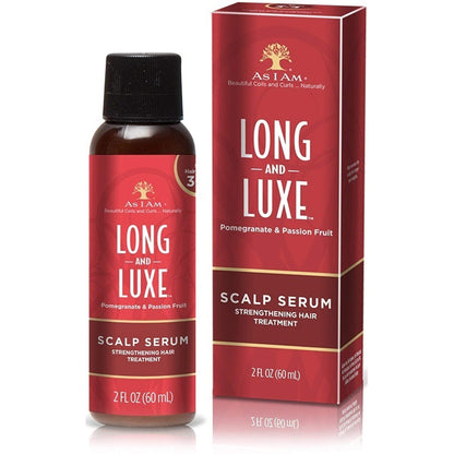 As I Am Long and Luxe Scalp Serum - 2 Ounce - Strengthening Nano Treatment - Enriched with Biotin, Aloe Vera, and Saw Palmetto - African Beauty Online