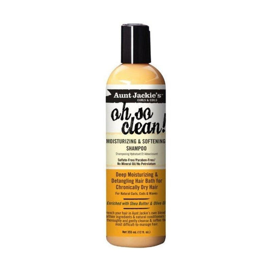 Aunt-Jackies-Curls-Coils-Oh-So-Clean-Moisturizing-And-Softening-Shampoo-12Oz-355Ml - African Beauty Online