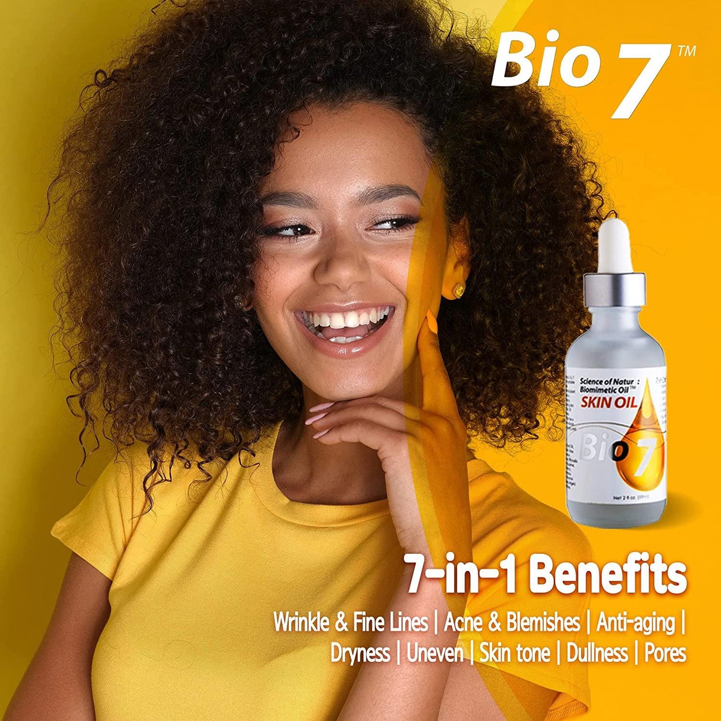 Bio7 skin oil science of nature: Biomimetic oil 2fl oz - African Beauty Online