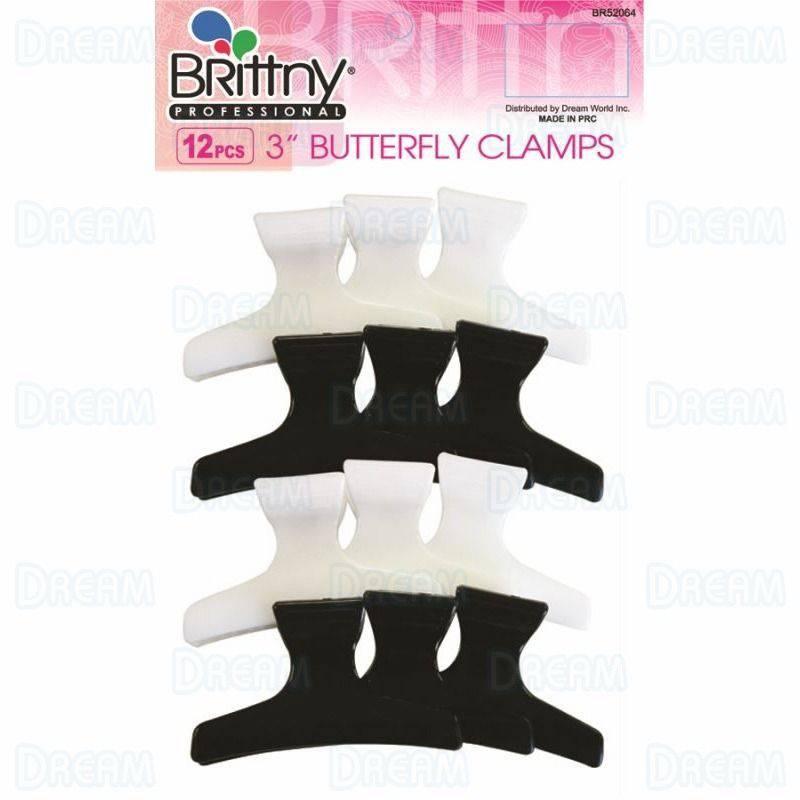 Br-Br52064-12Pcs-3-Butterfly-Clams - African Beauty Online