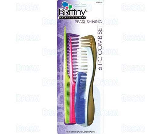 Brittny-Professional-Comb-Set-6Pcs - African Beauty Online