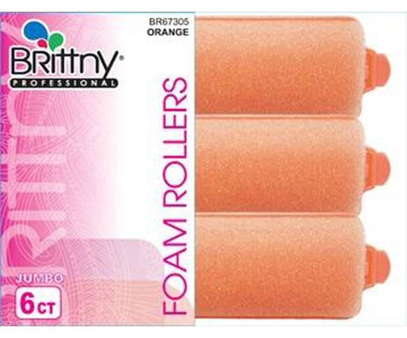 Brittny-Professional-Foam-Rollers-Orange-Jumbo-6-Count - African Beauty Online