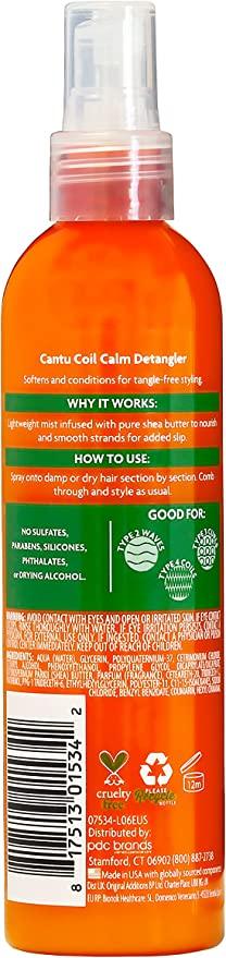 Cantu Shea Butter For Natural Hair Coil Calm Detangler, 8oz (237ml) - African Beauty Online