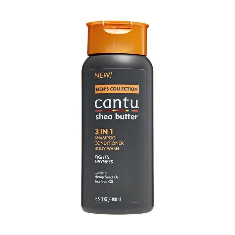 Cantu-Shea-Butter-Mens-Collection-3-In-1-Shampoo-Conditioner-Body-Wash-13-5Oz-400Ml - African Beauty Online