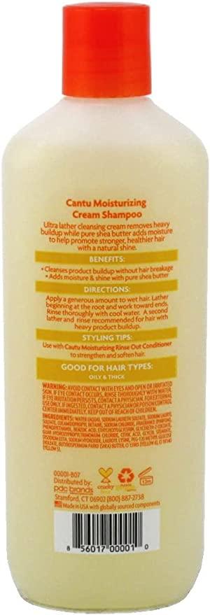 Cantu Shea Butter Moisturizing Cream Shampoo, 13.5oz (400ml) - African Beauty Online