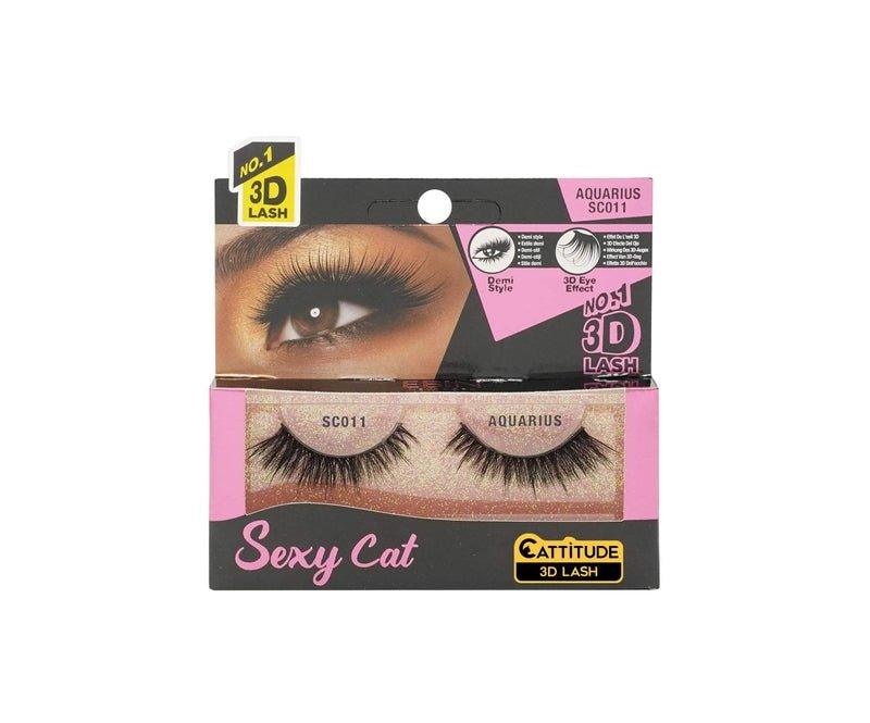 Cattitude-3D-Lashes-Aquarius-Sexy-Cat-3D-Eyelashes-Lightweight-Reusable-Cruelty-Free - African Beauty Online