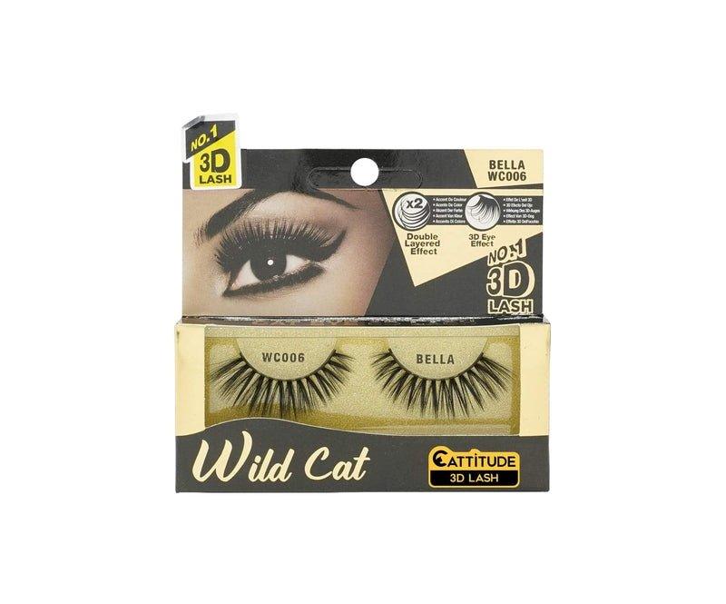 Cattitude-3D-Lashes-Bella-Wild-Cat-False-Eyelashes-Lightweight-Reusable-Cruelty-Free - African Beauty Online