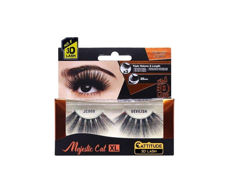 Cattitude-3D-Lashes-Devilish-Majestic-Cat-25Mm-Lightweight-Reusable-Cruelty-Free - African Beauty Online