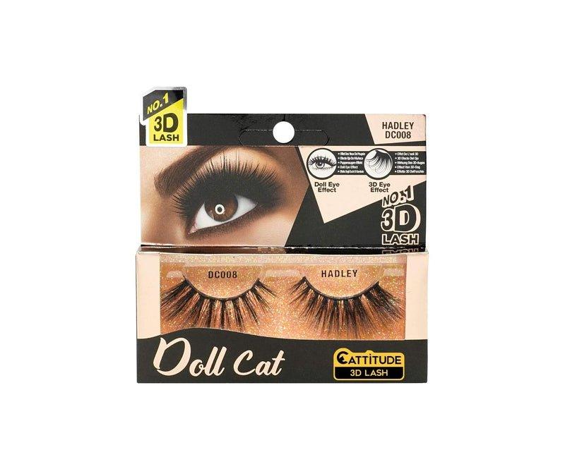 Cattitude-3D-Lashes-Hadley-Doll-Cat-Lightweight-Reusable-Cruelty-Free - African Beauty Online