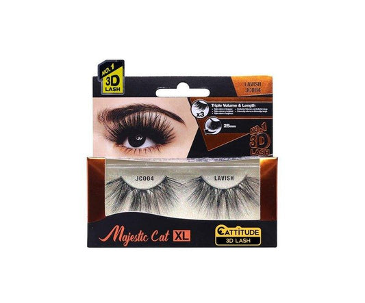 Cattitude-3D-Lashes-Lavish-Majestic-Cat-25Mm-Lightweight-Reusable-Cruelty-Free - African Beauty Online