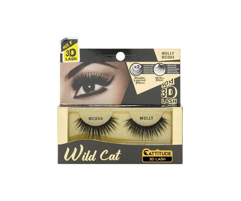 Cattitude-3D-Lashes-Molly-Wild-Cat-False-Eyelashes-Lightweight-Reusable-Cruelty-Free - African Beauty Online