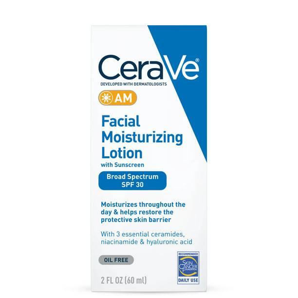 CeraVe Face Moisturizer with Sunscreen, AM Facial Moisturizing Lotion for Normal to Dry Skin - SPF 30 - 2 fl oz - African Beauty Online