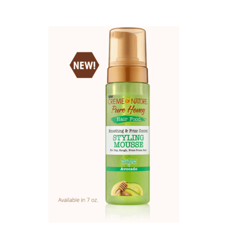 Creme of Nature Pure Honey Hair Food Honey + Avocado Styling Mousse 7oz - USA Beauty Imports Online