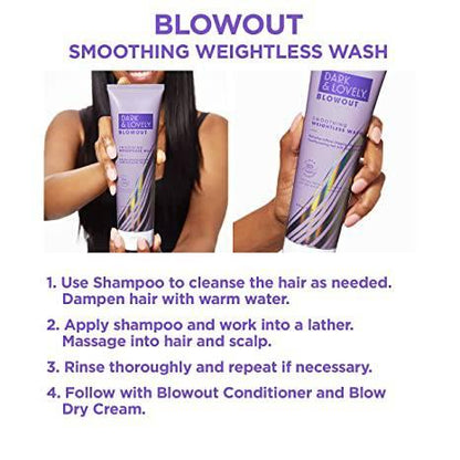 D/L Blowout smoothing weightless wash 8.5oz - African Beauty Online