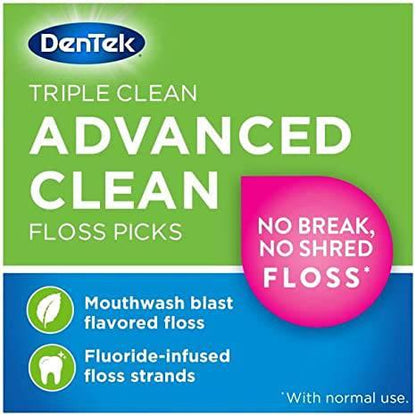 Dentek Mouthwash Blast Triple Clean Floss 150ct - African Beauty Online