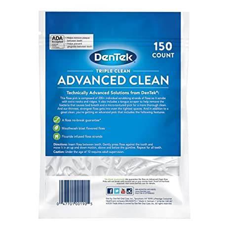 Dentek Mouthwash Blast Triple Clean Floss 150ct - African Beauty Online