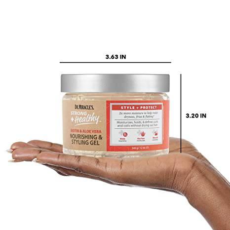 Dr. Miracle's Str+Health Nourishing & Styling Gel 12oz - African Beauty Online