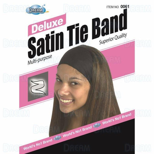 Dream-Satin-Black-Tie-Band - African Beauty Online