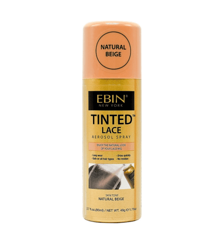 EBIN NEW YORK Tinted Lace Aerosol Spray – Natural Beige 2.7 Oz - USA Beauty Imports Online