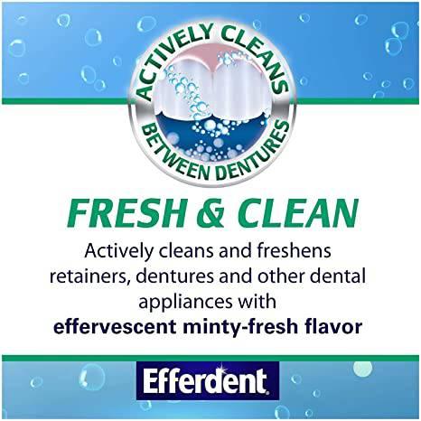 Efferdent Fresh & Clean Denture & Retainer Cleanser 44ct - African Beauty Online