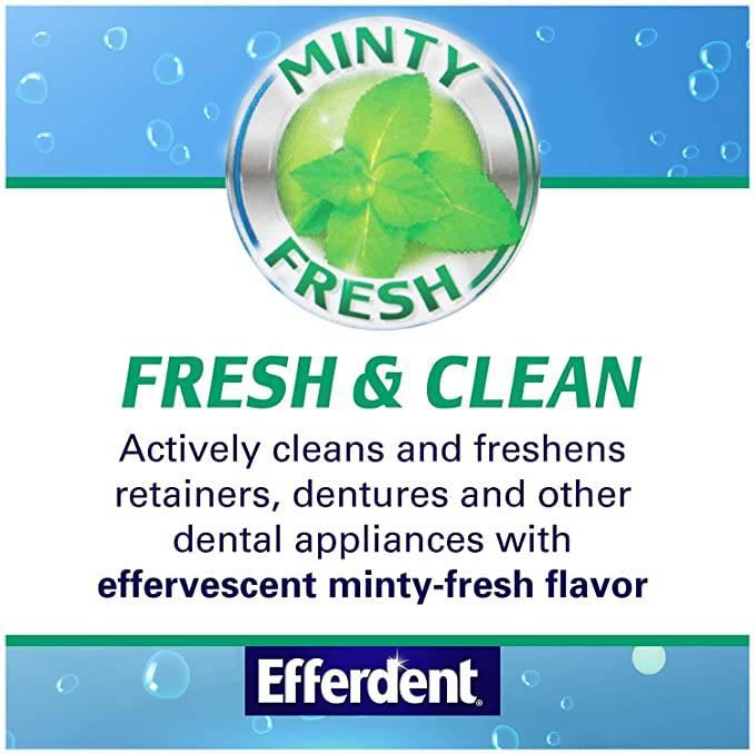 Efferdent Plus Fresh & Clean Denture & Retainer Cleanser 90ct - African Beauty Online