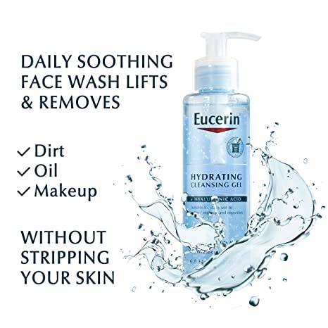 Eucerin Hydrating Cleansing Gel 6.8oz - African Beauty Online