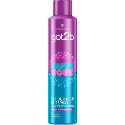 Got2b Schwarzkopf Happy Hour 24 Hour Hairspray 300ml - African Beauty Online