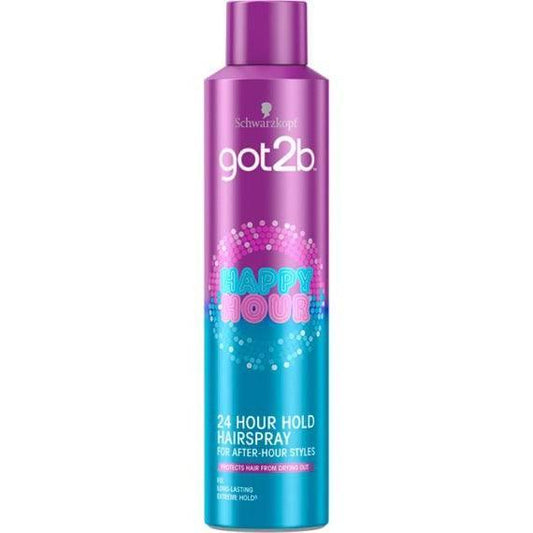 Got2b Schwarzkopf Happy Hour 24 Hour Hairspray 300ml - African Beauty Online