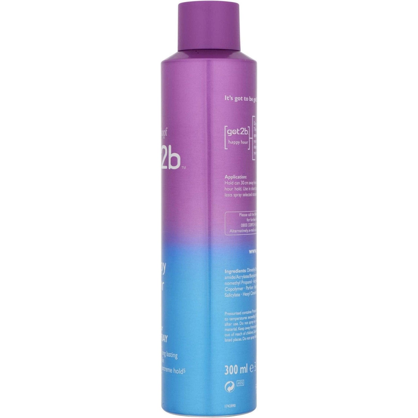 Got2b Schwarzkopf Happy Hour 24 Hour Hairspray 300ml - African Beauty Online