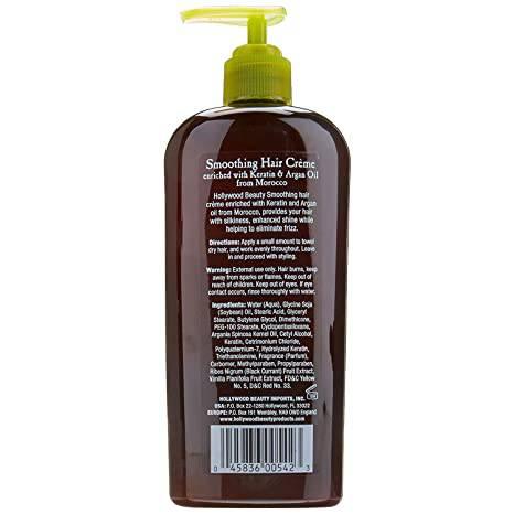 Hollywood Beauty Argan Smoothing Hair Cream 12oz - African Beauty Online